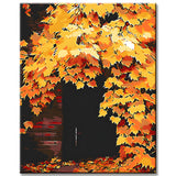 Malen nach Zahlen Rankpflanze Herbst