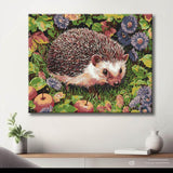Malen nach Zahlen Tiere Igel mit Obst