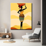 Malen nach Zahlen Afrika Kunst Trägerin
