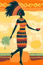 Malen nach Zahlen Afrika Kunst Träger - DC 08