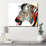 Malen nach Zahlen Tiere Zebra