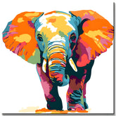 Malen nach Zahlen Kleiner Elefant Moderne TierKunst