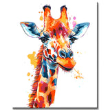 Malen nach Zahlen Bunte Tierwelt Giraffe
