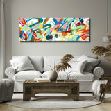 Malen nach Zahlen Panorama Abstrakte Kunst Mut II