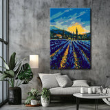 Malen nach Zahlen Lavendel Blumenfeld Provence Frankreich