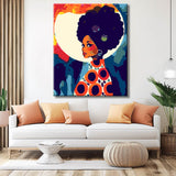Malen nach Zahlen Abstrakte Afro Kunst