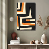 Malen nach Zahlen Kunst Minimalismus Schwarz Weiße Linien
