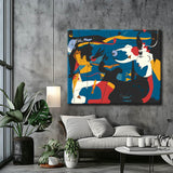 Malen nach Zahlen Kunst Surrealismus Miro Schwalbe Liebe
