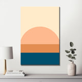 Malen nach Zahlen Kunst Minimalismus Sonnenuntergang Meer