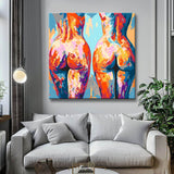 Malen nach Zahlen Kunst Akt Aktmalerei Zwei Frauen