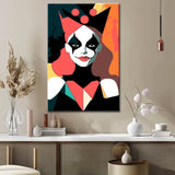 Malen nach Zahlen Geometrische Kunst Clown-Königin