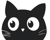 Malen nach Zahlen Katze Gesicht Schwarzweiss