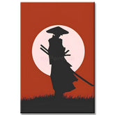 Malen nach Zahlen Roter Samurai Kunst
