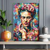 Malen nach Zahlen Frida Kahlo Pop Art
