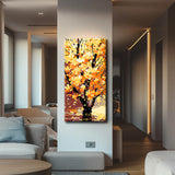 Malen nach Zahlen Panorama Kunst Natur Baum mit gelben Blättern