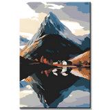Malen nach Zahlen Norwegen Berg Landschaft