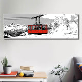 Malen nach Zahlen Schweiz Andermatt Seilbahn