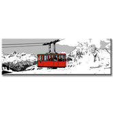 Malen nach Zahlen Schweiz Andermatt Seilbahn