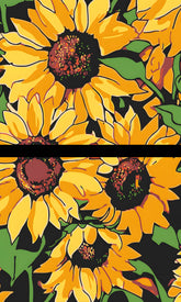Malen nach Zahlen Sonnenblumen Kunst 2-teilig