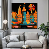 Malen nach Zahlen Kunst Amsterdam Holland Niederlande