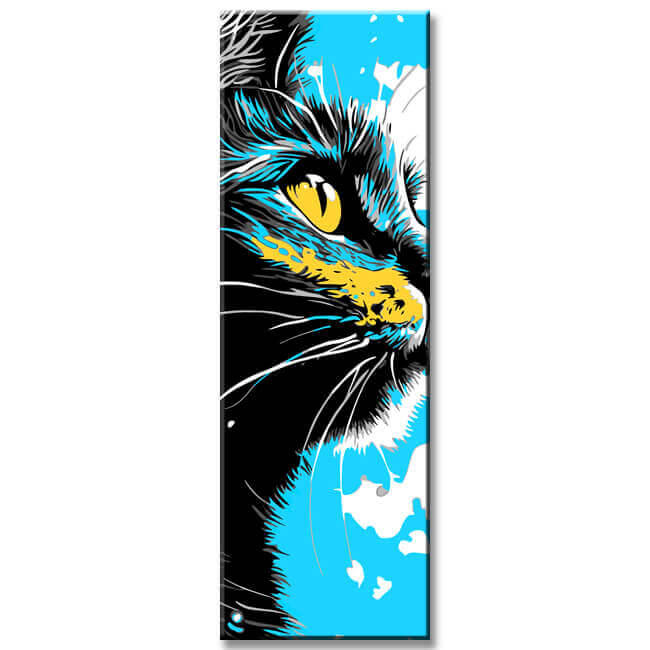 Malen nach Zahlen Kunst Malerei Katze Panorama