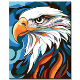 Malen nach Zahlen Adler Kunst Illustration