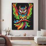 Malen nach Zahlen Teufel Eule Illustration Kunst