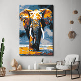 Malen nach Zahlen Tier Kunst Elefant in Bewegung
