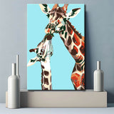 Malen nach Zahlen Aquarell Giraffe Mutter und Kind