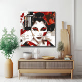 Malen nach Zahlen Kunstmalerei Geisha