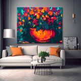 Blumenstrauss in Vase - Malen nach Zahlen