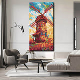 Malen nach Zahlen: Farbige WindmühlenKunst I