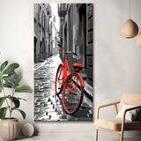 Malen nach Zahlen Schwarz-weiss Rotes Fahrrad