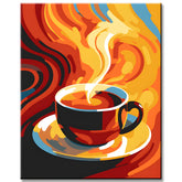 Malen nach Zahlen: Stillleben Kaffeetasse