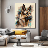 Malen nach Zahlen Schäferhund Gemälde