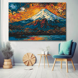 Malen nach Zahlen Mount Fuji Japan im Van Gogh Stil