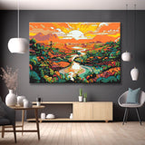 Bali Kulturlandschaft Malen nach Zahlen