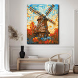 Malen nach Zahlen Windmühle