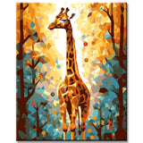 Malen nach Zahlen Giraffe Malerei