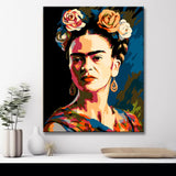 Weiße Rosen Frida Kahlo Malen nach Zahlen