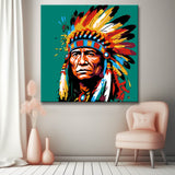 Malen nach Zahlen - Indianer Gemälde