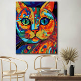 Ragdoll Katze in Picasso-Stil Malen nach Zahlen