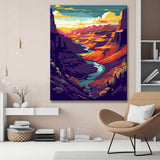 Grand Canyon Fluss Malen nach Zahlen