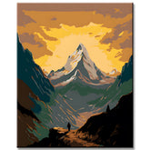 Malen nach Zahlen Schöner Himalaya Sonnenaufgang