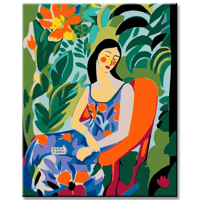 Matisse Kunstwerk Malen nach Zahlen