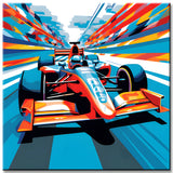 Formel 1 Modern Art Malen nach Zahlen