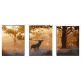 Malen nach Zahlen Triptychon wild fruhnebel