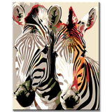 Malen nach Zahlen - Zebra