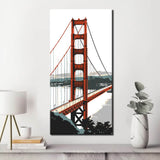 Malen nach Zahlen San Francisco Brücke
