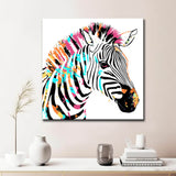Malen nach Zahlen Buntes Zebra